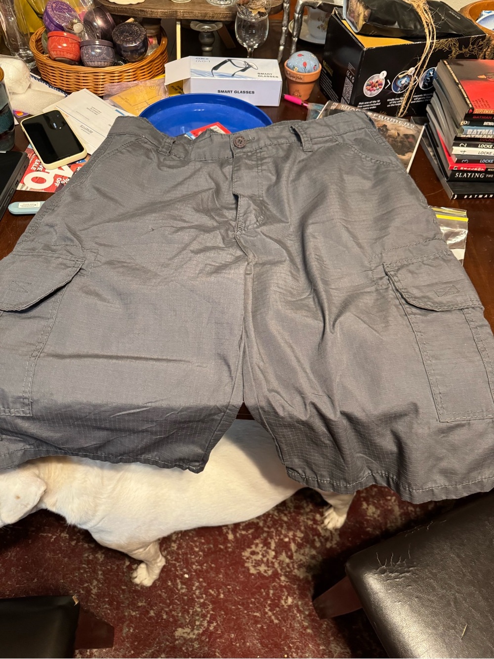 Enyce Men's Gray Cargo Shorts - Classic Pocketed Style